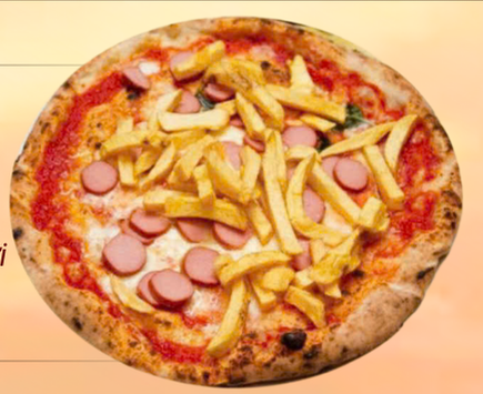 PIZZA KHOAI TÂY CHIÊN VÀ XÚC XÍCH