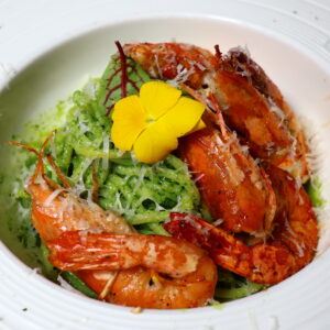 MÌ Ý SỐT QUẾ TÂY, TÔM SÚ