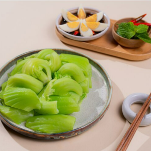 Cải Ngồng Luộc Chấm Trứng