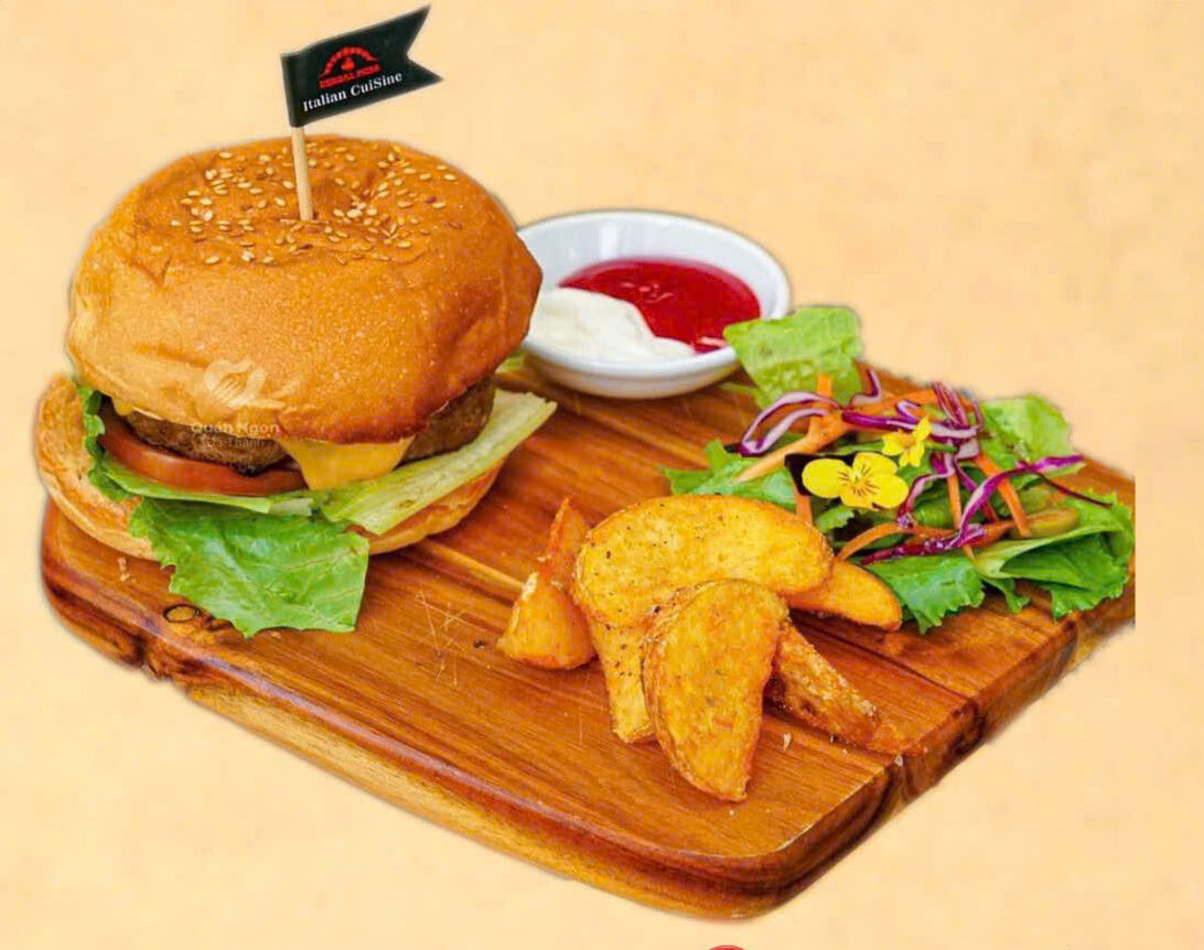 BURGER 2 TẦNG THỊT BÒ MỸ